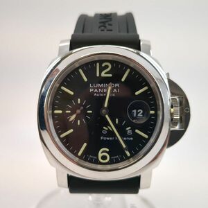 パネライ ルミノールパワーリザーブ PAM00090 自動巻 メンズ 腕時計 ブラック文字盤 PANERAI 箱・ケース ギャランティ ◆3107/SBS通り店