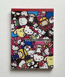 サンリオキャラクターズ　ミックスポップ　ボリュームメモA6　メモ帳　サンリオ　2013年　4柄各25枚合計100枚