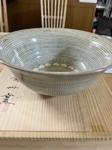 茶道具　廣州窯　鉢　直径約20cm 茶道師範所蔵品　セール！