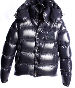 25万4100円　モンクレール　ナイロン ダウン ジャケット　ダウンベスト　ネイビー　MONCLER　国内正規品　#A1