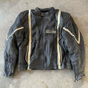 SPEEDTEC ライディングレザージャケット レーシング バイク バイカー leather jacket プロテクター ツーリング 本革 革 ブラック 送料無料