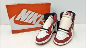 1円～【未使用品】NIKE AIR JORDAN 1 RETRO HIGH OG ナイキ エアジョーダン 1 レトロ DZ5485-612 26.5cm バーシティレッド 化粧箱付き(100)