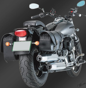 ◆お洒落なアシンメトリーデザイン◆ サイドバッグ 左右セット 20L 12L レインカバー付き バイク オートバイ ツーリング ツール ブラック