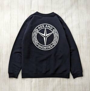 40S＆SHORTIES/フォーティーズアンドショーティーズ/両面サークルロゴスウェット/インディペンデントボディ/SIZE XL/ビッグシルエット