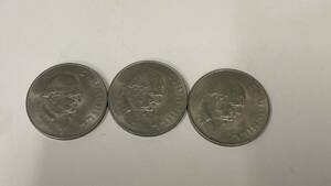 3枚セット 英国 チャーチル 記念コイン エリザベス2世 女王 1965年 美品 外国 アンティーク イギリス DEI GRATIA REGINA F.D /1239