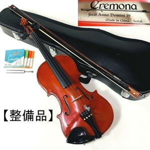 Cremona クレモナ バイオリン 4/4 Fecit Anno Domini19 ヴァイオリン made in China SIEGLER 弓 ハードケース 予備弦 付属【整備調整済み】