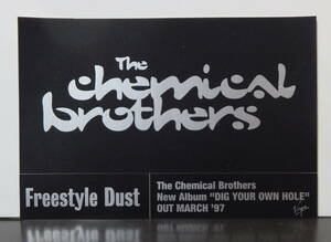ケミカル・ブラザーズ THE CHEMICAL BROTHERS - DIG YOUR OWN HOLE / ステッカー!!