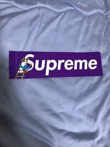 【新品未使用】 20AW 21 新品 SUPREME シュプリーム SMURFS BOX LOGO STICKER スマーフ ボックスロゴ ステッカー 小物 即決早い者勝ち