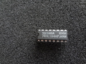 Toshiba製　74HC194AP (4-Bit Bidirectional Universal Shift Register) 10個セット