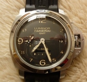 即決 美品 入手困難 限定10本 国内正規品 パネライ ルミノール1950 10デイズ GMT PAM00405 パワーリザーブ シリアルナンバー『８』番