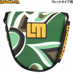 1円★Loudmouth ラウドマウス LM-HC0008 パターカバー マレットタイプ用 ShagadelicCamo シャガデリックカモ（225）★送料無料★