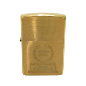 ZIPPO ジッポー 2003年製 SOLID BRASS 1932-1982 50th ライター ゴールド系 [240101152407]