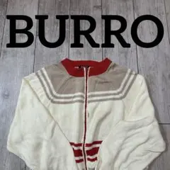 BURRO 英国製 ニットジャケット セーター ボーダー ヴィンテージ 古着