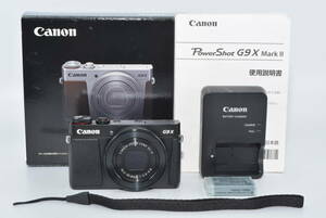 【極上品】 Canon コンパクトデジタルカメラ PowerShot G9 X Mark II ブラック PSG9XMARKIIBK　#7079