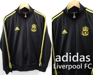 adidas:アディダス/Liverpool FC:リバプールFC/ロゴ刺入り トラックジャケット/ジャージ/ブラック/Lsize/トラックトップ