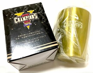 新品 未使用 NIPPON CHAMPIONS 2021 東京ヤクルトスワローズ オリジナルタンブラー ゴールド クール専用