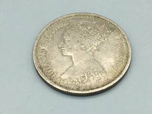 国内発送 英国 イギリス 銀貨 コイン 硬貨 1873年 ゴシッククラウン ビクトリア女王 (59-60-12)