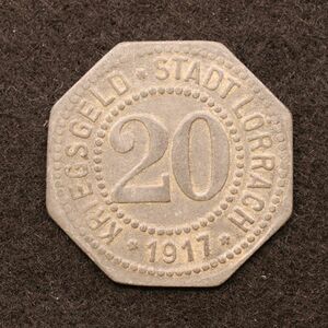 【金属製ノートゲルド】ドイツ 1910-20年台 緊急コイン【63】[E3513]　　