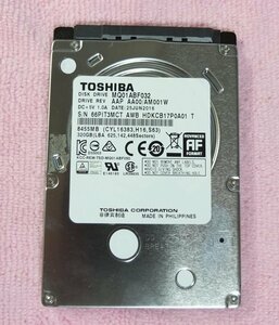 Toshiba 東芝 2.5インチ HDD 320GB 厚さ7mm 使用時間7001～8000H