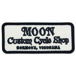 送料70円　MOON Custom Cycle Shop パッチ [PM019]　MOONEYES　ムーンアイズ　ワッペン
