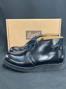 [箱付] Danner POSTMAN BOOTS ダナー ポストマン チャッカ ブーツ ブラック US8 26cm D-214302 レザー レースアップ