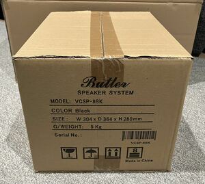 新品 未開封 Butler フルレンジ スピーカー VCSP-8BK ブラック バトラー 黒