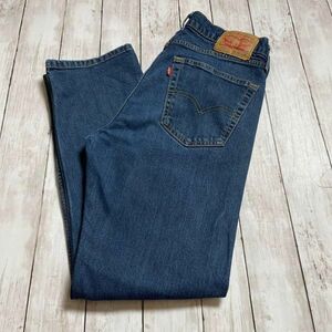 LEVIS505　リーバイスＷ34Ｌ30　サイズＬ　青ブルー　デニムパンツ古着