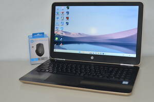中古良品ノートパソコン HP Laptop 15-au103TU Windows11+office SSD256GB+HDD1TB core i3-7100U/メモリ8GB/15.6インチ/無線/DVDマルチ内蔵