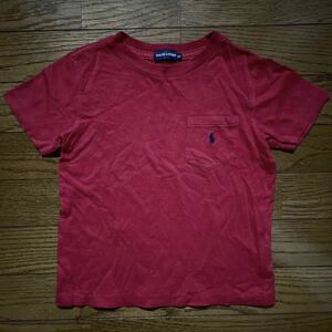 子供服キッズ☆ポロラルフローレンPOLO RALPH LAUREN☆赤色 半袖Tシャツ☆100サイズ☆☆送料150円