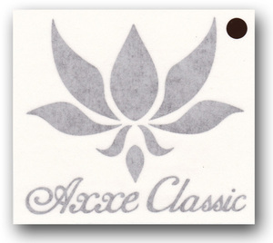 ■AXXE Classic■アックスクラッシック ロゴステッカー [ブラウン]／3枚以上で送料無料