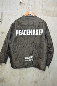 オーエーエムシー　OAMC(OVER ALL MASTER CLOTH)　VINTAGE　GARMENT　PEACEMAKER　リメイク　キルティング　ジャケット　M　ブルゾン D5168