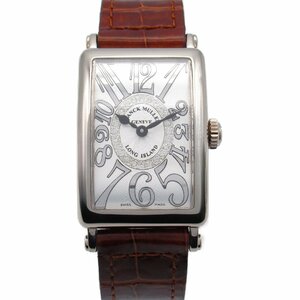 フランクミュラー ロングアイランド ブランドオフ FRANCK MULLER K18WG（ホワイトゴールド） 腕時計 WG/クロコ革 中古 レディース