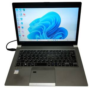 ★【驚速 TOSHIBA R63/M i5-7200U 2.50GHz x4+8GB+SSD256GB 13.3インチノートPC】Win11+Office2021 Pro/HDMI/USB3.0■D112850