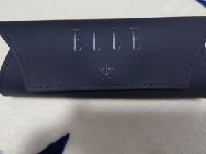 未使用品　 ELLE エル　ロゴ　メガネケース　眼鏡ケース　サングラスケース　黒　BK　