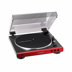 audio-technica AT-LP60X RD オーディオテクニカ レコードプレーヤー ベルトドライブ フォノイコ内蔵