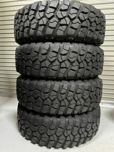 ☆走行少☆ 255/75R17 JEEP JLラングラー グラディエーター ルビコン 純正 BFグッドリッチ マッドテレーン KM2 再再販 ランクル70 新車外し