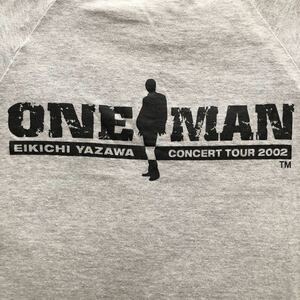 ★矢沢永吉★長袖★Ｔシャツ★Ｆサイズ★ONE MAN 2002★グレー★Used