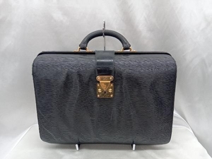 【LOUIS VUITTON】ルイ・ヴィトン エピ M54352 RI0035 セルヴィエット フェルモワール ビジネスバック ブラック メンズ 中古