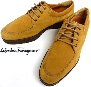 イタリア製 Salvatore Ferragamo / サルヴァトーレフェラガモ Uチップ スウェード シューズ　5 1/2C(22.5-23cm相当)6i-1-022