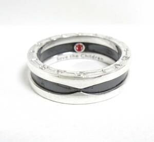 12758◆【SALE】BVLGARI ブルガリ セーブザチルドレン B-ZERO1【60/約19号/約6.95g】シルバー Ag925 (SEF37S) MADE IN ITALY 中古 USED