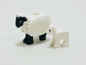 【新品未使用】レゴ　LEGO　ミニフィグ　羊　ヒツジの親子　ヒツジ　羊の毛