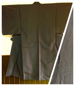 【男性の着物】正絹 袷 着丈136.5cm(160～165位の背丈) 普段着物 茶色
