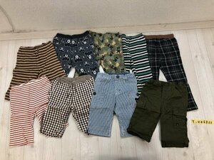 DOUBLE.B MIKIHOUSE ミキハウス キッズ 男の子 パンツ 100サイズ 9枚セット まとめ売り 茶・水色など