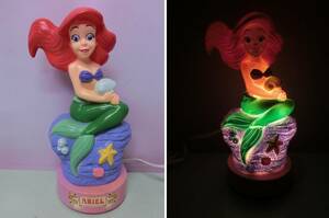 ディズニー リトルマーメイド◆アリエル ルームライト ルームランプ 90sビンテージ インテリア フィギュア人形◆Disney The Little Mermaid