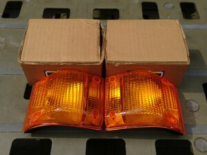 当時物【いすゞ 四代目エルフ ウインカー左右セット】旧車 レトロ 昭和の商用車 デコトラ トラック野郎 角四エルフ 絶版 希少 レア