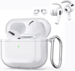 AirPods Pro ケース  クリア  イヤーフック付き A