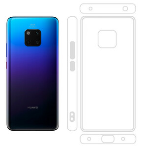 Ｂ級品 Huawei Mate20 Pro 透明 ソフト TPU ケース