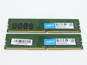 【動作品】 【32GB/16GBx2】Crucial DDR4-2133 CT16G4DFD8213.M16FB 2枚 動作品 送料無料
