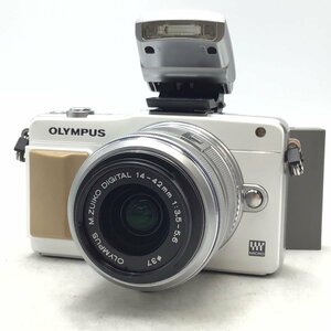 カメラ Olympus E-PM2 / M.Zuiko 14-42mm f3.5-5.6 ミラーレス一眼レフ セット品 現状品 [1679HJ]