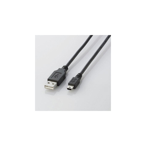 まとめ得 エレコム USB2.0ケーブル(mini-Bタイプ) U2C-M30BK x [2個] /l